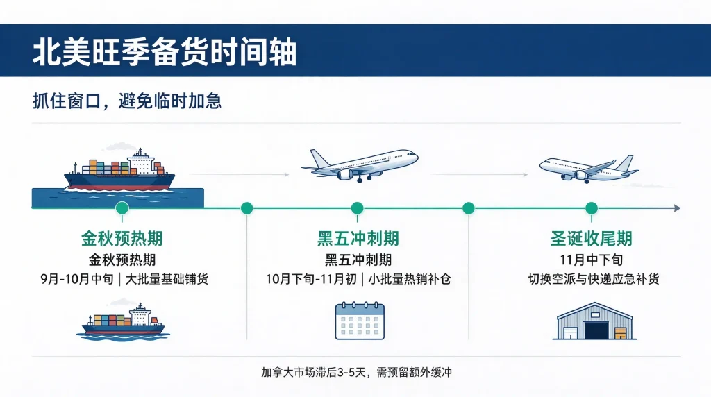 北美旺季备货时间轴